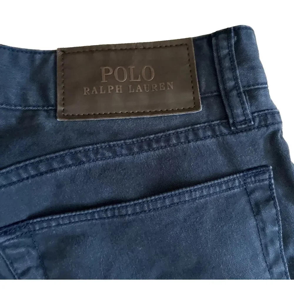 Polo Ralph Lauren Men's Size 30x30 Stretch Slim Fit Leather Patch Chino Pants